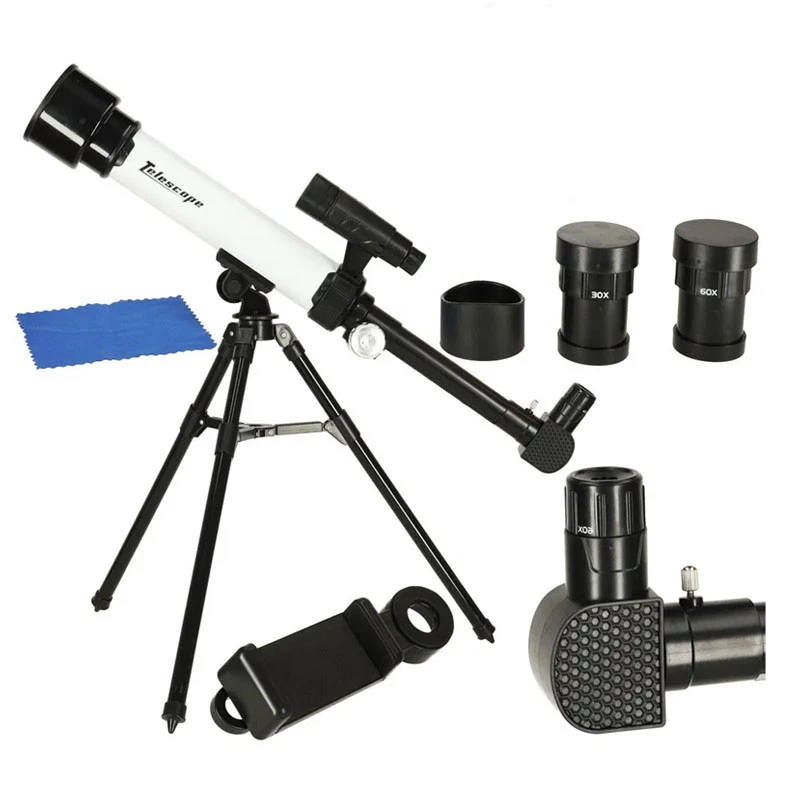 Astronomy Telescope for Adults and Kids Upgraded 60mm Aperture 500mm AZ Mount Refracting Telescope with Tripod, Phone Adapter